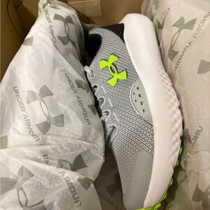 Under Armour Gray and Neon Green Sneakers